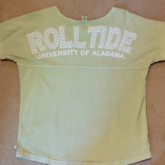 Venley Alabama Green Short Sleeve T-Shirt XL White Roll Tide Elephant - Picture 2 of 7